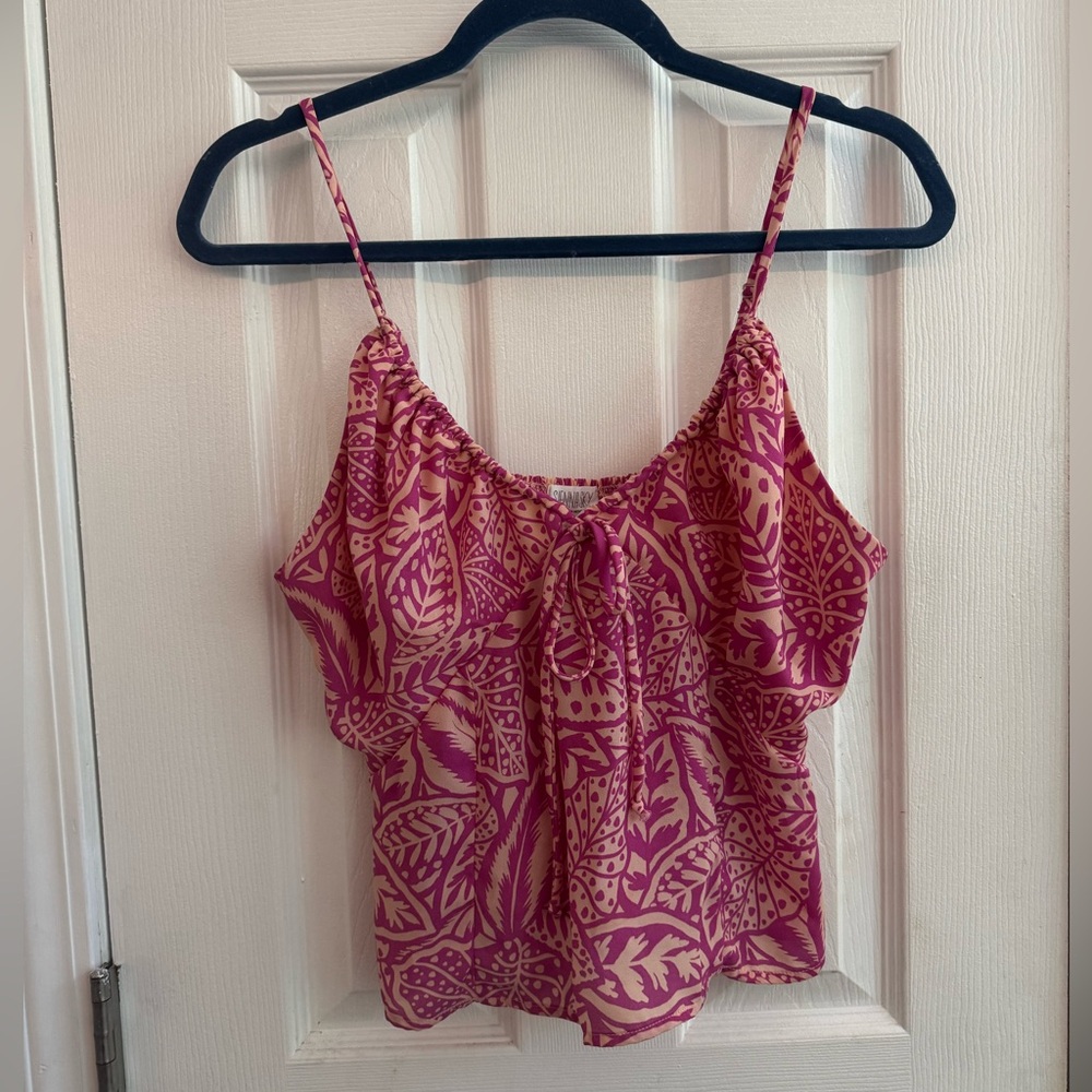 SIENNA SKY Floral Tropical Camisole Tank Size Large - Picture 1 of 4